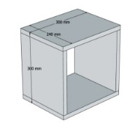 Raft de perete Trendy Cutie Blue 30x30x24cm GTR005380 5pcs imaginea #3 — magazin online Desire.md