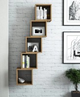 Raft de perete Trendy Cutie Walnut 30x30x24cm GTR005382 5pcs imaginea #1 — magazin online Desire.md