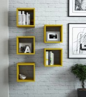Raft de perete Trendy Cutie Yellow 30x30x24cm GTR005384 5pcs imaginea #5 — magazin online Desire.md