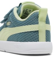 Ghete pentru copii Puma Courtflex V3 Mesh Inf Baltic Sea blue/Apple Spritz, s.21 imaginea #6 — magazin online Desire.md
