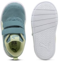 Ghete pentru copii Puma Courtflex V3 Mesh Inf Baltic Sea blue/Apple Spritz, s.23 imaginea #4 — magazin online Desire.md