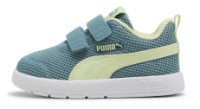 Ghete pentru copii Puma Courtflex V3 Mesh Inf Baltic Sea blue/Apple Spritz, s.24 imaginea #2 — magazin online Desire.md