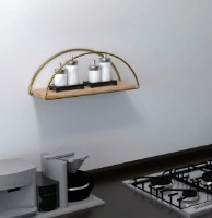 Raft de perete Trendy Deco Pine Atlantic/Gold 45x18x15cm GTR005578 imaginea #2 — magazin online Desire.md