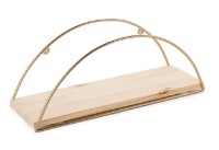 Raft de perete Trendy Deco Pine Atlantic/Gold 45x18x15cm GTR005578 imaginea #3 — magazin online Desire.md