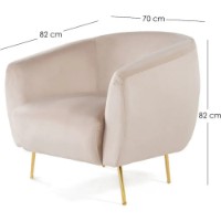 Fotoliu Trendy Eses Beige 82x82x70cm GTR002012 imaginea #9 — magazin online Desire.md