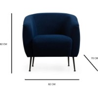 Fotoliu Trendy Eses Blue 82x82x70cm GTR002023 imaginea #2 — magazin online Desire.md
