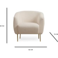 Fotoliu Trendy Eses Cream 82x70x82cm GTR002024 imaginea #4 — magazin online Desire.md