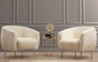 Fotoliu Trendy Eses Cream Bouclette 70x80x82cm GTR002099 imaginea #2 — magazin online Desire.md