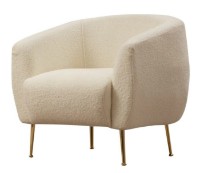 Fotoliu Trendy Eses Cream Bouclette 70x80x82cm GTR002099