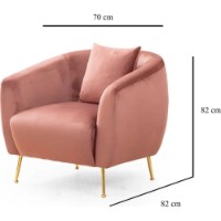 Fotoliu Trendy Eses Pink 82x82x70cm GTR002022 imaginea #3 — magazin online Desire.md
