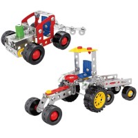 Set de construcție Essa Toys Metal Model: Cultivator&Tractor 2in1 202pcs (6920250718873)