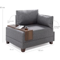 Fotoliu Trendy Fly Right Anthracit 100x75x80cm GTR001967 imaginea #8 — magazin online Desire.md