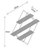 Raft de perete Trendy Erysimum Dark Walnut/Black 60x40x15cm GTR005318 imaginea #3 — magazin online Desire.md