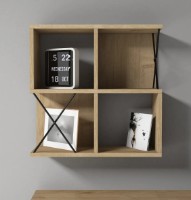 Навесная полка Trendy Extra Oak/Black 60x60x24cm GTR005386