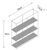 Raft de perete Trendy Floarea Soarelui Dark Walnut/Black 60x60x15cm GTR005322 imaginea #3 — magazin online Desire.md