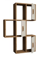 Raft de perete Trendy Flora Walnut/Cream 112.6x75x20cm GTR005389 imaginea #2 — magazin online Desire.md