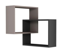 Raft de perete Trendy Inel Light Mocha/Anthracit 68x68x60cm GTR005376 imaginea #2 — magazin online Desire.md