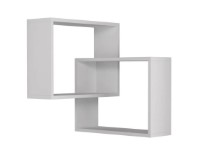 Raft de perete Trendy Inel White 68x68x60cm GTR005373 imaginea #2 — magazin online Desire.md