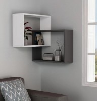 Raft de perete Trendy Inel White/Anthracit 68x68x60cm GTR005374 imaginea #1 — magazin online Desire.md