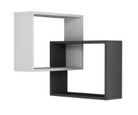 Raft de perete Trendy Inel White/Anthracit 68x68x60cm GTR005374 imaginea #2 — magazin online Desire.md
