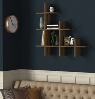 Навесная полка Trendy Juke Walnut 80x81.8x18cm GTR005586 фото №4 — интернет-магазин Desire.md