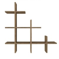 Навесная полка Trendy Juke Walnut 80x81.8x18cm GTR005586 фото №2 — интернет-магазин Desire.md