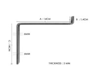 Raft de perete Trendy LAM002 Walnut/Black 60x16x14cm GTR006607 imaginea #3 — magazin online Desire.md