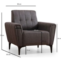 Fotoliu Trendy Hamlet Dark Grey 95x90x77cm GTR001944 imaginea #5 — magazin online Desire.md