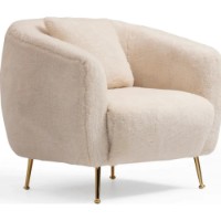 Fotoliu Trendy Istiridye Beige 85x80x85cm GTR002043 imaginea #4 — magazin online Desire.md