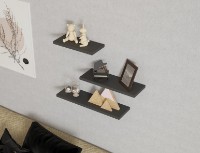 Raft de perete Trendy Leila Anthracit 50x14x2cm GTR005563 3pcs imaginea #2 — magazin online Desire.md