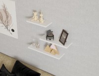 Raft de perete Trendy Leila White 50x14x2cm GTR005565 3pcs imaginea #2 — magazin online Desire.md