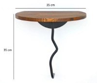 Raft de perete Trendy Leu Chestnut/Black 35x35cm GTR005472 imaginea #3 — magazin online Desire.md