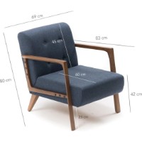 Fotoliu Trendy Kemer Blue 69x83x80cm GTR002057 imaginea #6 — magazin online Desire.md