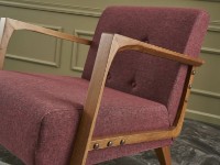 Fotoliu Trendy Kemer Claret Red 83x80x69cm GTR002058 imaginea #2 — magazin online Desire.md