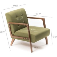 Fotoliu Trendy Kemer Olive 83x80x69cm GTR002061 imaginea #4 — magazin online Desire.md