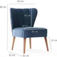 Fotoliu Trendy Layla Blue 65x65x80cm GTR002051 imaginea #6 — magazin online Desire.md