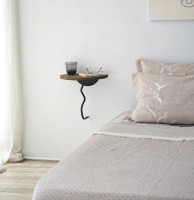 Raft de perete Trendy Leu Walnut/Black 35x35cm GTR005470 imaginea #4 — magazin online Desire.md