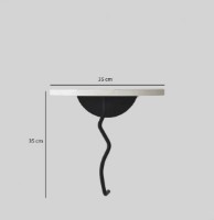 Raft de perete Trendy Leu White/Black 35x35cm GTR005471 imaginea #3 — magazin online Desire.md