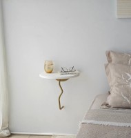 Raft de perete Trendy Leu White/Gold 35x35cm GTR005473 imaginea #3 — magazin online Desire.md