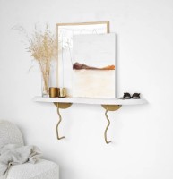 Raft de perete Trendy Lierre White/Gold 99x22cm GTR005479 imaginea #3 — magazin online Desire.md