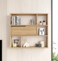 Raft de perete Trendy ON5-S Oak 90.1x81x22cm GTR005454 imaginea #1 — magazin online Desire.md