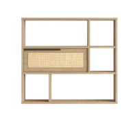 Raft de perete Trendy ON5-SU Oak/Walnut 90.1x81x22cm GTR005456 imaginea #3 — magazin online Desire.md