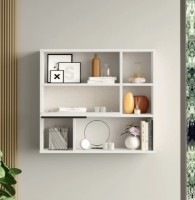 Raft de perete Trendy ON5-W White 90.1x81x22cm GTR005453 imaginea #2 — magazin online Desire.md