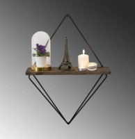 Raft de perete Trendy Paeonia Turcica Dark Walnut/Black 60x43x15cm GTR005312 imaginea #2 — magazin online Desire.md