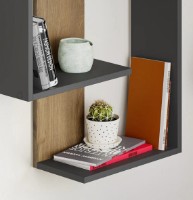 Raft de perete Trendy Paranoid Anthracit/Dark Oak 85x64x22cm GTR005358 imaginea #2 — magazin online Desire.md