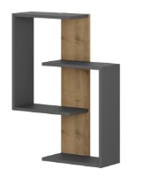 Raft de perete Trendy Paranoid Anthracit/Dark Oak 85x64x22cm GTR005358 imaginea #3 — magazin online Desire.md