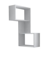 Raft de perete Trendy Partea White 85.5x47x47cm GTR005371 imaginea #2 — magazin online Desire.md