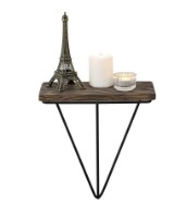 Raft de perete Trendy Phalaenopsis Dark Walnut/Black 30x27x15cm GTR005306 imaginea #2 — magazin online Desire.md