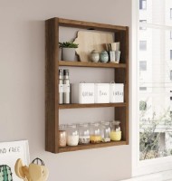 Raft de perete Trendy PR1-BR Walnut 60x43.2x9cm GTR005430 imaginea #4 — magazin online Desire.md