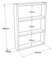 Raft de perete Trendy PR1-W White 60x43.2x9cm GTR005429 imaginea #3 — magazin online Desire.md
